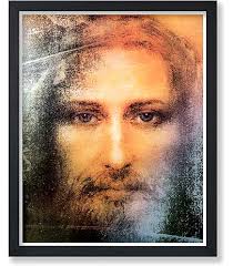 Amazon.com: Holy Jesus Wall Art Poster with Radiant Halo Religious  Christian Posters Decor for Bedroom Chapel or Entryway16x24inch black  framed: Posters & Prints