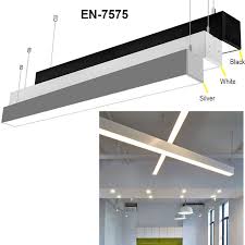 China Led Linear Light Suspension Recessed Pendant Light Fixture For Office Lighting Indoor Lighting China Popular Led Linear Light Pendant Lamp