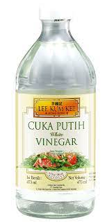 Satukan adunan a dan b secara untuk melapis, keluarkan kek dari loyang dan letak dalam pinggan. Cuka Putih Lee Kum Kee