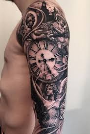 Black And Grey Tattoos Sleeves Ideas Awesome Sleeve Tattoo Inkstylemag Tattoos For Guys Tattoo Designs Best Sleeve Tattoos