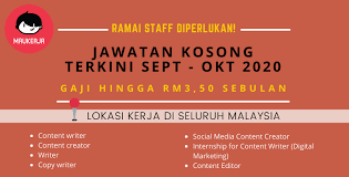 Untuk melihat senarai jawatan kosong terkini setiap hari, sila like facebook page ini terkini : Terkini Senarai Kerja Kosong Urgent Hiring September Oktober 2020 Mohon Sini Sekarang