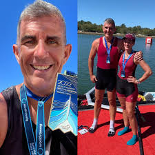 To finish up an amazing week of races at the World Masters Regatta in  Libourne, France, our Coach and Masters rower Barry Clarke won the mixed  C2x with his good friend Martha