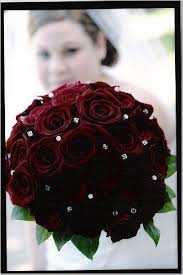 Cakesandflowers Wedding1208 Prom Flowers Bouquet Black Baccara Roses Red Rose Bouquet Wedding