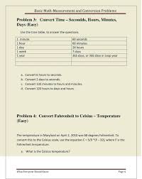 62 punctual measurement conversion sheet