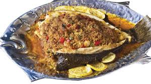 Navaga, haddock, perch, flounder, pollock, pollock, cod, catfish, coho salmon second lunch dishes: Baked Or Grilled Stuffed Flounder