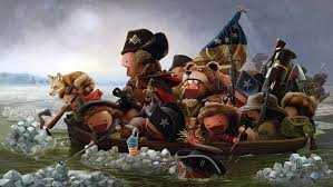 Washington Crossing Delaware By Hangboy Washington Crossing Washington American Revolution