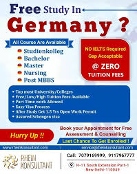 Free Study In Abroad Free Education Social Media Design Graphics Education In Germany