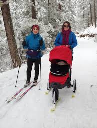 Introducing Polar Stroller Skis For Strollers Chariots And A Giveaway Family Adventures In The Canadian Rockies Baby Skiing Stroller Baby Sled