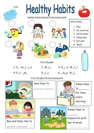 Wouldn't it be awful to get sick in a foreign country and not be able to communicate with the doctor or hospital staff? Healthy Habits Worksheet Worksheets Sumnermuseumdc Org