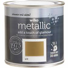 Aurum) and atomic number 79, making it one of the higher atomic number elements that occur naturally. Wilko Metallic Wood Metal Gold Paint 250ml Wilko