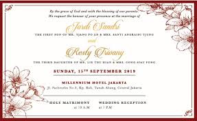 Format undangan pernikahan islam sebenarnya sudah banyak yang diberikan dan dapat dipelajari di internet namun kadang masih ada saja yang kesulitan mencari contohnya. 25 Contoh Kata Kata Dalam Undangan Pernikahan