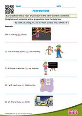 Free Printable Prepositions Worksheets For Pre K Kindergarten