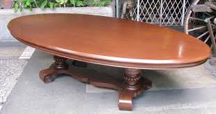 Dining Table From The Tecson Family Of Hagonoy Bulacan 1920s All Narra One Piece Top Dining Table Table Oval Table