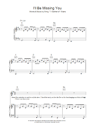 Seems like yesterday we used to rock the show. Faith Evans I Ll Be Missing You Sheet Music Download Pdf Score 109388