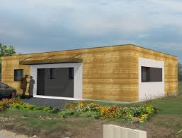 Lutz, construction de maisons ossature bois bbc en alsace (67,68) et belfort (90). Maison Moderne A Toit Plat Et Ossature Bois Nos Projets Maison Plain Pied