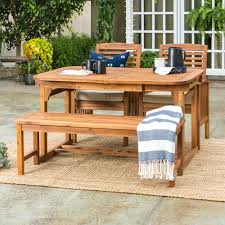Find images of picnic table. Breakwater Bay Diboll Rectangular 5 Person 55 Long Dining Set With Cushions Reviews Wayfair
