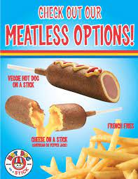 For Our Vegetarian Fans I Really Want To Own A Hot Dog On A Stick Veggie Hot Dog Hot Dog On A Stick Food