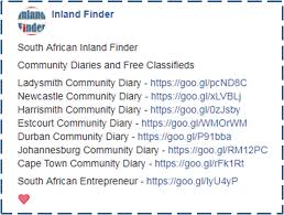 Inland Finder South African Small Business Finder Www Ladysmith Info Www Amajuba Info Www Estcourt Info Www Qw Science Blog Earth News Small Business