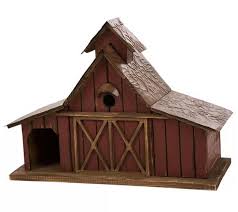 Haus & garten is a premium home and garden retail brand based in the usa. Glitzhome Farmhouse Rustic Wood Lawn Garden Barn Birdhouse Qvc Com