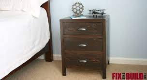 All you have to do is follow these simple. Diy Nightstand With 3 Drawers Free Easy Plans Fixthisbuildthat
