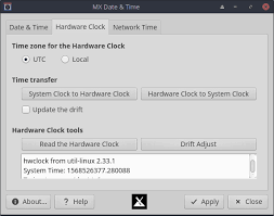 Help Date Time Mx Linux
