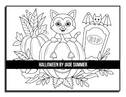 Hallowween by jasmine becket griffith. Halloween Coloring Book Jade Summer