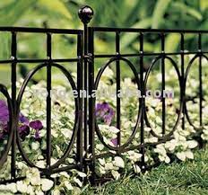 Each piece of temporary movable border fencing can be easily. Pretty And Low Garden Fence Panels Iron Fence Backyard Fences