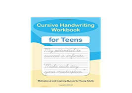 Search handwriting for adults by john neal on youtube to see the proper posture in action. Book Audiobook Library Cursive Handwriting Workbook For Teens A Cursi