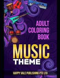 Click the coloring pages below to enlarge and create your own masterpiece! Amazon Com Adult Coloring Book Music Theme 9781728815794 Publsihing Pte Ltd Happy Vale Books