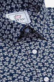 Brooks Floral Classic Fit Untuckable Dress Shirt Mens Printed Shirts Lover Shirts Men Shirt Style