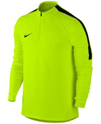 Black And Lime Green Nike Shirt Nike Men S Drill Dri Fit Quarter Zip Soccer Top In Volt Black Modesens Nike Clothes Mens Active Wear Tops Mens Activewear