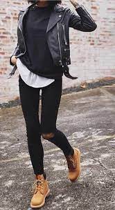 Jeanjacketoutfits Leather Jacket Outfits Jeans Outfit Fall Casual Leather Jacket Outfit