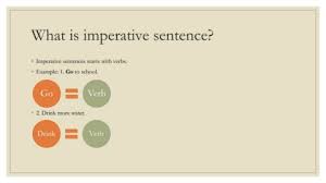 Imperative sentences an imperative sentence gives a command. Imperative Sentences