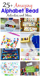 Alphabet activities for preschoolers pinterest. Here Are 25 Inviting Alphabet Activities With My All Time Favorite Alphabet Beads You M Alphabet Activities Alphabet Activities Preschool Literacy Activities