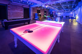 Led Ping Pong Table Game Room Tables Game Room Lighting Ping Pong Table