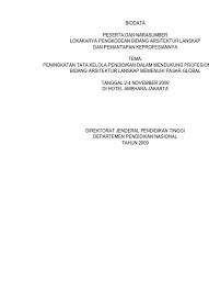 Tandai sebagai konten tidak pantas. 3 Form Biodata Peserta Tanggal 9 11 Mei 2013 Prodi Pls