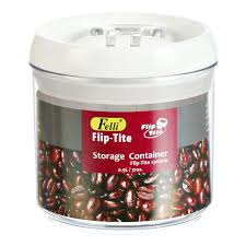Canister measures 5 in diameter x 9 h. Flip Tite Small Stackable Airtight Bpa Free Acrylic Canister Food Canisters Canisters Clear Plastic Containers