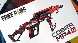 The new evo mp40 is going to be the weapon of shirou 'the cobra', with the same theme and effects. Cobra Mp40 Drawing Freefire Drawing Evo Gun Kaku Arts Youtube
