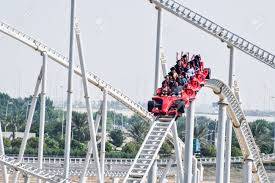 This intamin accelerator coaster has. Abu Dhabi Uae November 7 2015 Formula Rossa The Fastest Roller Coaster In The World In Ferrari World Amusement Park At Yas Island Abu Dhabi Uae Stock Photo Picture And Royalty