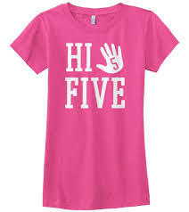 hi five girls fitted youth t shirt