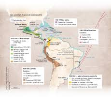Khrouchtchev à la conquête de l'amérique. Les Grandes Etapes De La Conquete De L Amerique Du Sud Au Xvie Siecle Par Les Espagnols Et Les Portugais Decouvrez Toutes N Cartographie Amerique Du Sud Carte