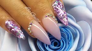 Add it to your nails! Lilac Ombre Almond Acrylic Nails Youtube