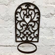 Maybe you would like to learn more about one of these? Vintage Cast Iron Baroque Wall Mount Outdoor Garden Wall Plant Flower Pot Holder Ebay