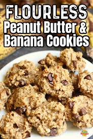 These Peanut Butter Banana Oatmeal Chocolate Chip Cookies Are A Delicious Peanut Butter Banana Cookies Banana Oatmeal Cookies Banana Chocolate Chip Cookies