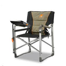 Generic kingcamp extra tall director chair bar height folding makeup chair with footrest side table and cup holder, supports up to 300 sold by bargain unlimited $157.89 $136.11 no kingcamp tall director chair makeup folding artist chair bar height with side table, cup holder, side storage bag, footrest, su Oztent Gecko Chair With Side Table Tentworld