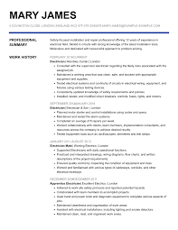 Resume tips for apprentice electricians. This Is The 1 Electrician Cv Example By Myperfectcv