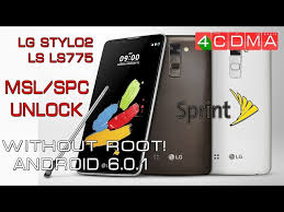 I need to unlock my sprint iphone to use a cdma carrier in other countries. How To Read Unlock Msl Spc Code On Lg Stylo2 Ls775 Sprint Android 6 0 1 Ø¯ÛŒØ¯Ø¦Ùˆ Dideo