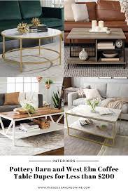 Pottery Barn And West Elm Coffee Table Dupes For Less Than 200 Red Soles And Red Wine In 2021 West Elm Coffee Table Elm Coffee Table Dream Living Rooms