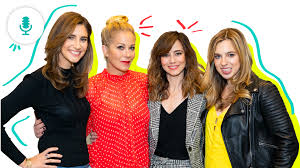 With christina applegate, linda cardellini, luke roessler, sam mccarthy. Skimm D From The Couch Christina Applegate And Linda Cardellini Theskimm