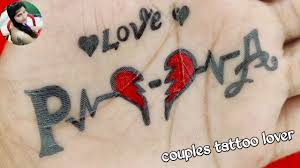 1.16 heart tattoo with names. Demanding Video Heart Beat P A Letter Tattoo Designs Youtube